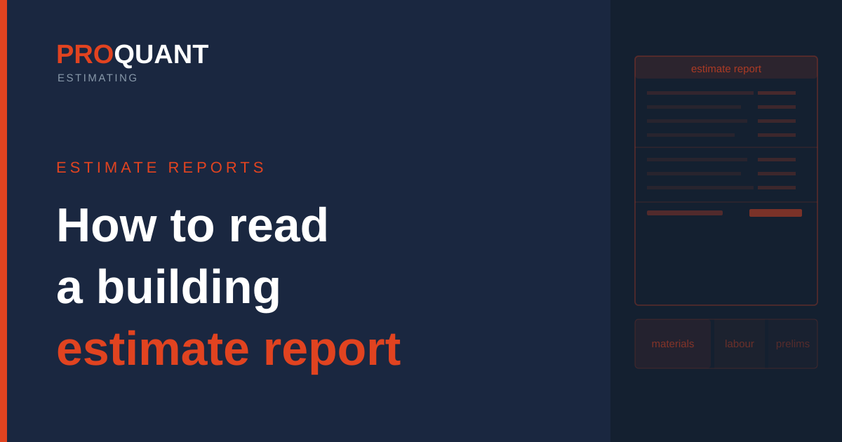 How to Read a Building Estimate Report: What Every Builder and Client Should Know